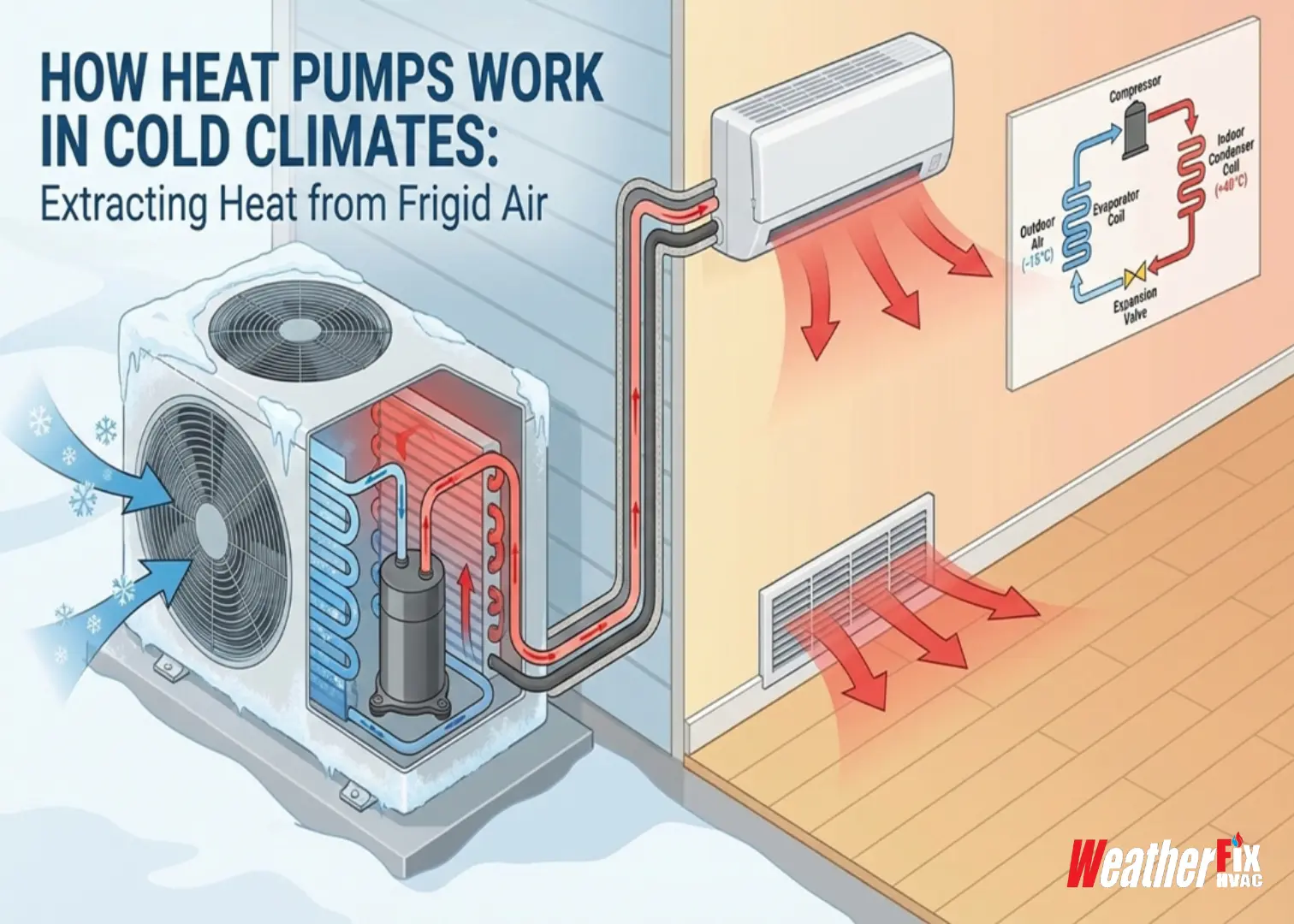 how heat pumps work in cold climates
