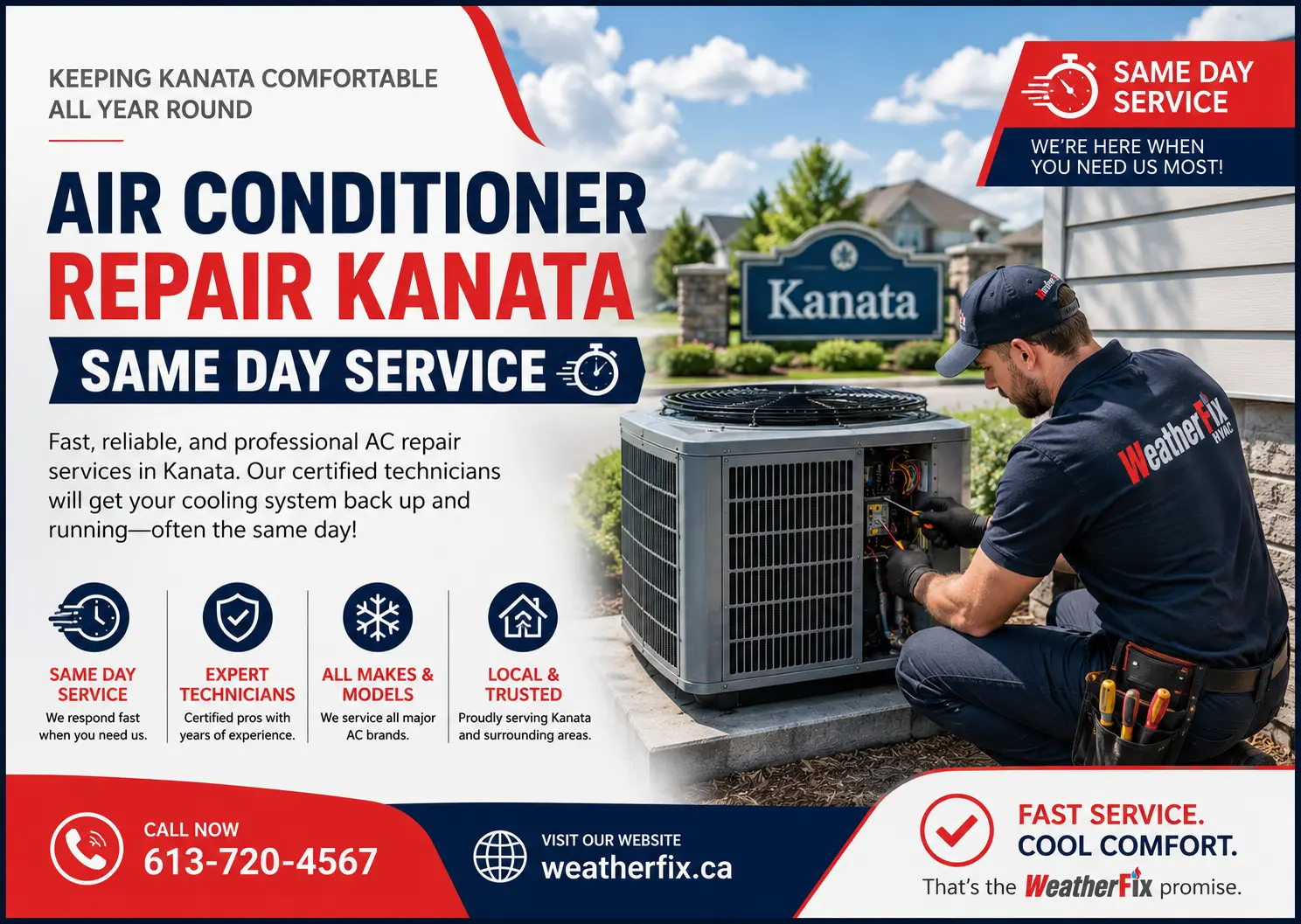 air conditioner repair Kanata same day service
