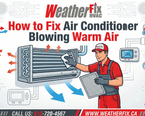 how to fix air conditioner blowing warm air