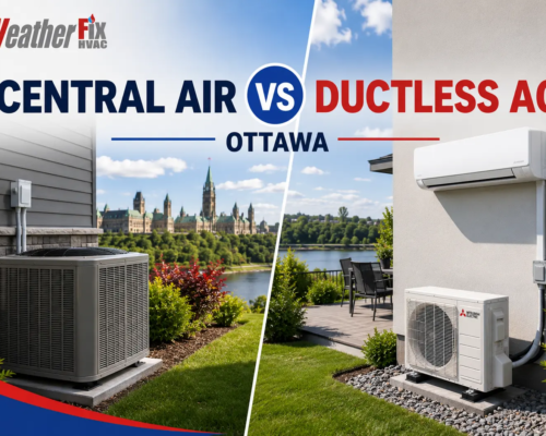central air vs ductless ac ottawa