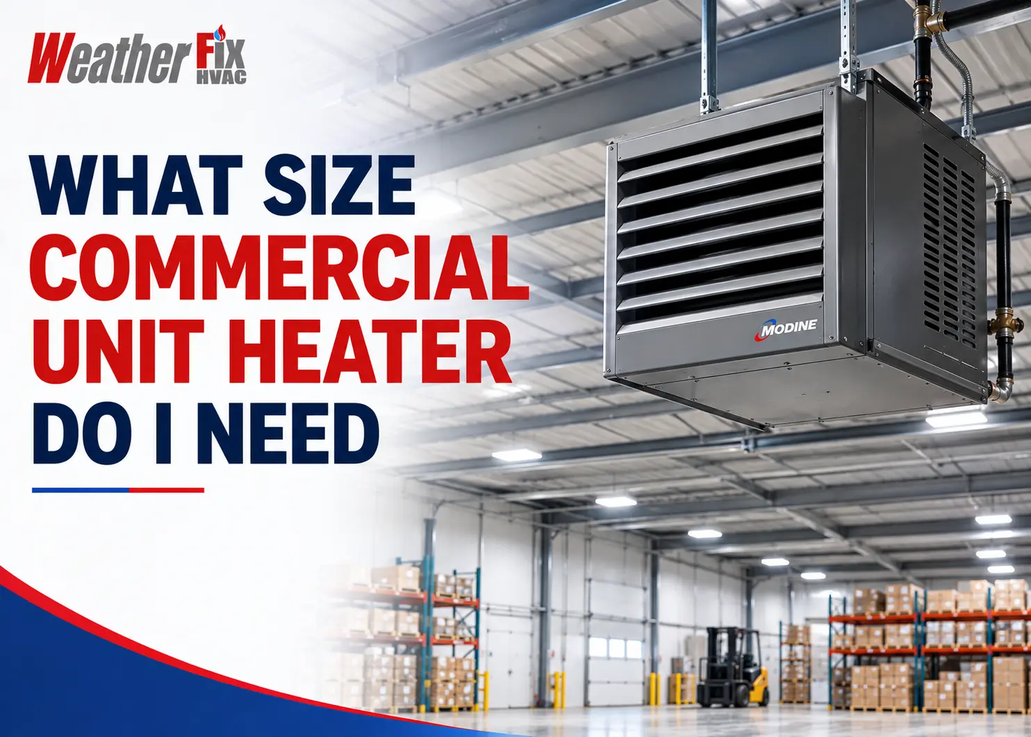 what size commercial unit heater do I need